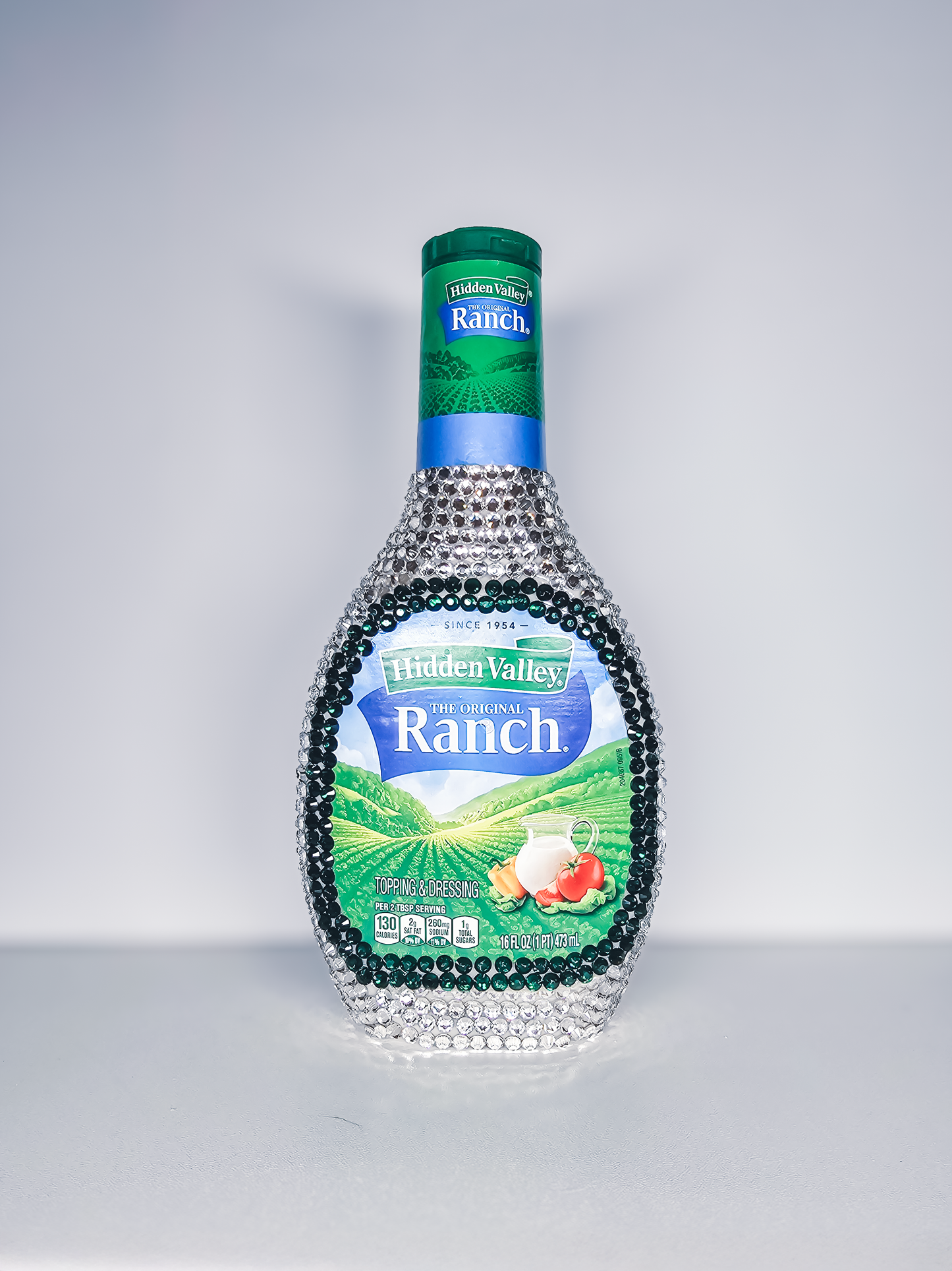 Sparkle and Savor: The Bedazzled Ranch Bottle