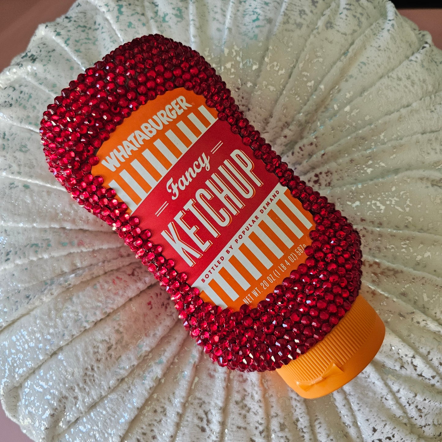 Sparkle and Savor: The Bedazzled Whataburger Fancy Ketchup Bottle