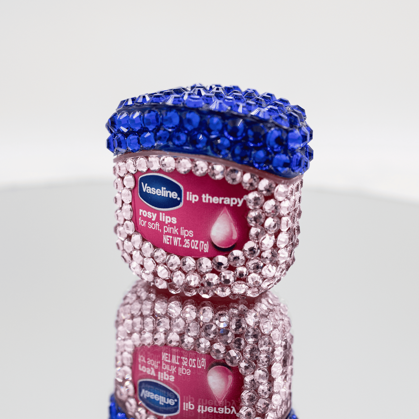 Sparkle and Savor: The Bedazzled Pink Vaseline Tub | Mini Size